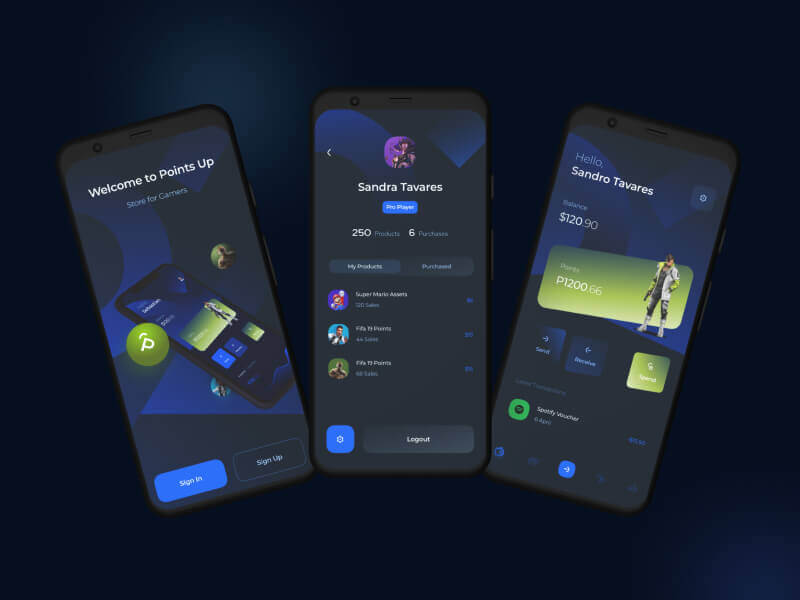 Mobile Application Landing Page Design.